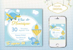 Eu vou criar convites personalizados e modernos