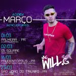 Eu vou fazer um banner estilo agenda de shows ou eventos!