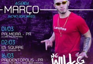 Eu vou fazer um banner estilo agenda de shows ou eventos!