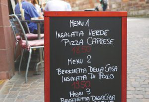 Eu vou criar um menu/cardápio para o seu negócio