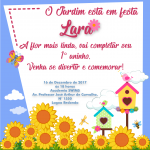 Eu vou seu convite de aniversário digital