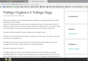 Eu vou fazer artigos sobre qualquer assunto