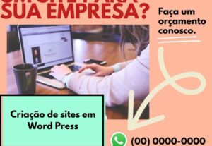 Eu vou fazer sua arte para divulgar em suas redes sociais