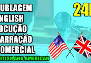 Eu vou gravar sua dublagem, locução ou comercial em Inglês.