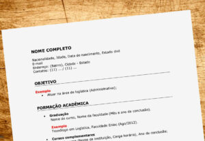 Eu vou fazer seu currículo ou portfólio