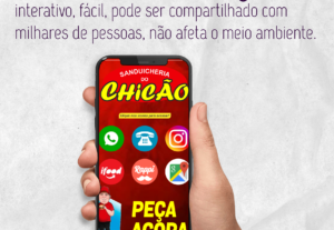 Eu vou fazer cartão de visita digital e interativo