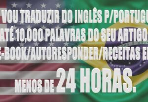 Eu vou traduzir artigos, e-books, receitas e auto responder