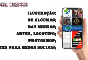 Eu vou fazer logotipos, artes redes sociais, banners