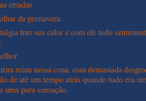 Eu vou fazer poesias para sua pessoa amada.