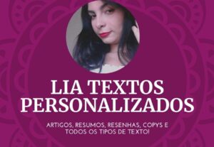 Eu vou fazer sua copy, artigo, resumo e todo tipo de texto