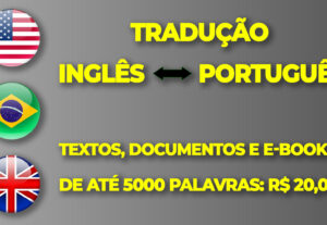 Eu vou traduzir do Inglês para o Português e vice-versa