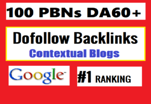 Eu vou enviar 100+ PBN Backlinks DA 50+ Alta Qualidade