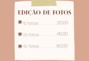 Eu vou fazer edição profissional de fotos