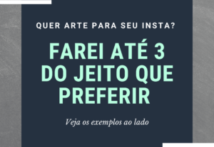 Eu vou fazer 3 artes para seu Instagram