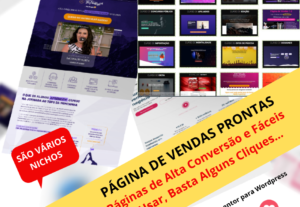 Eu vou enviar Paginas de Vendas Prontas p/ Seu Produto