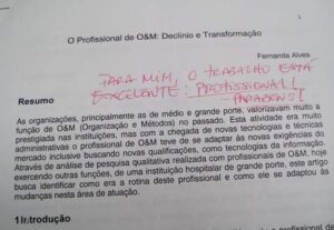Eu vou transcrever, digitar ou produzir seu texto