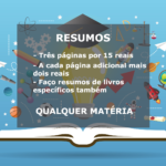 Eu vou fazer resumos para te ajudar a estudar