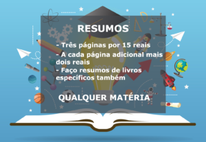 Eu vou fazer resumos para te ajudar a estudar