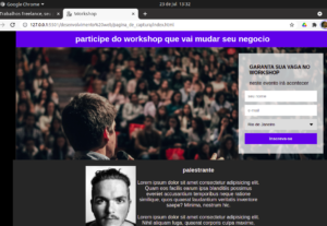 Eu vou criar uma pagina de captura para seu negócio
