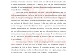 Eu vou criar um texto, resenha, redação ou trabalho para voc...
