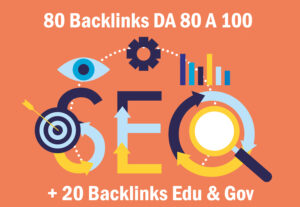 Eu vou Enviar 80 Backlinks DA 100 PA 90 + 20 Edu E Gov