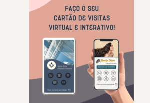 Eu vou fazer o seu cartão de visitas virtual e interativo