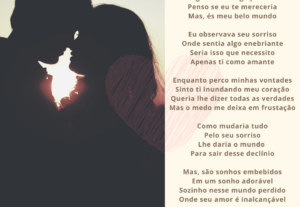 Eu vou Fazer poema ou poesia de acordo a seu gosto.