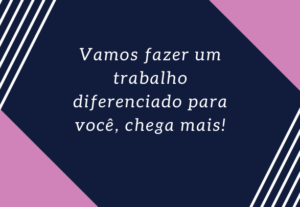 Eu vou fazer um trabalho diferenciado na sua logo