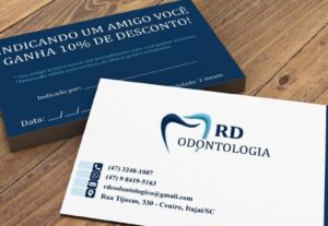 Eu vou fazer arte para cartão de visita.