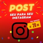 Eu vou criar 5 post para seu Instagram