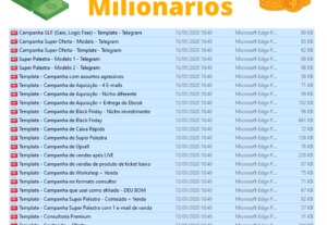 Eu vou fazer Templates Milionários. Mensagens de alta conver...