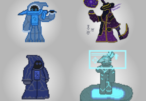 Eu vou fazer 5 pixel artes para você