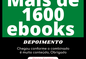 Eu vou Vou te enviar mais de 1600 ebooks