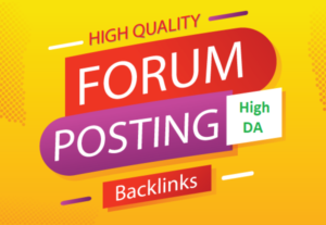 Eu vou Fazer 20 backlinks em Foruns de Alto da pa Dofollow