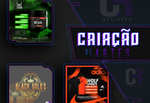 Eu vou fazer designs para você, banners, flyers, logos e etc...