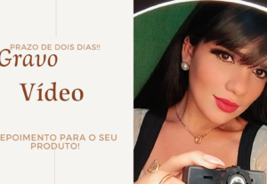 Eu vou Gravar um vídeo propaganda para seu produto/ serviço.