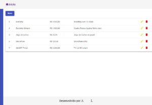 Eu vou enviar Crud pronto junto com o código em Angular