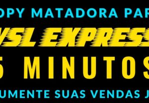 Eu vou fazer a copy de seu vsl express de apenas 5 minutos