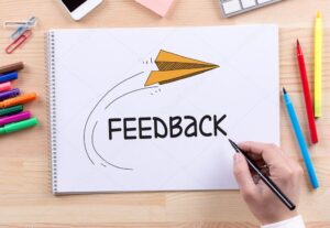 Eu vou fazer um Relatório com feedback sobre o app ou site
