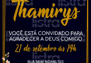 Eu vou criar um convite digital para seu evento