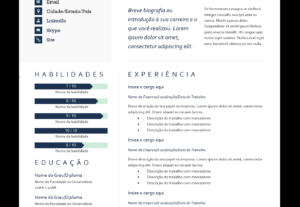 Eu vou fazer currículos simples e intuitivos para você