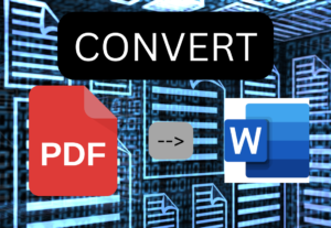 Eu vou converter o seu Pdf para Word/powerpoint/excel