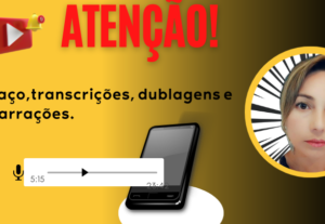 Eu vou fazer seu áudio com responsabilidade, dedicação.