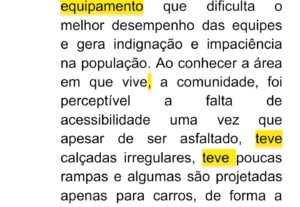 Eu vou revisar e corrigir o texto
