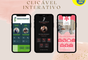 Eu vou fazer um cartão de visita digital interativo
