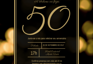 Eu vou criar seu convite virtual para festa ou evento