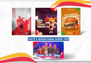Eu vou Fazer posts de redes social e capas youtube