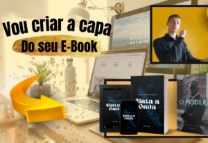 Eu vou criar e modelar cada detalhe da capa do seu e-book