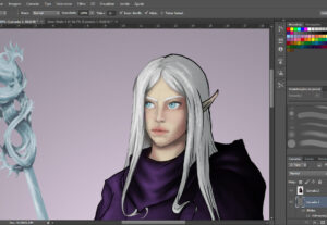 Eu vou desenhar seu personagem de Rpg realista fantasia ou 2...