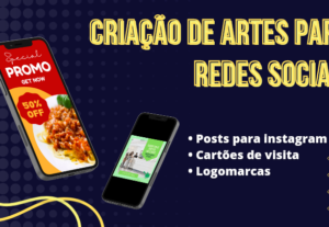Eu vou Criar Incríveis Artes para Suas Redes Sociais